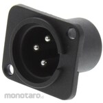 RS PRO RS Pro XLR Connector Male 3 Pole Straight Silver over Nickel