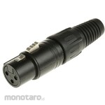 RS PRO RS Pro XLR connector female 3-pole straight silver-plated