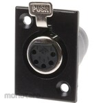 RS PRO RS Pro XLR connector female 5-pole straight silver-plated