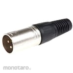 RS PRO RS Pro XLR connector male 3-pole straight silver-plated