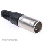 RS PRO RS Pro XLR connector male 5-pole straight silver-plated