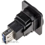 RS PRO RS Pro XLR format USB 3.0 A female straight nickel plated