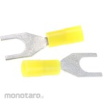 RS PRO RS Pro Y-shaped crimp terminal, yellow 0.2 → 0.5mm2 26AWG to, 22AWG