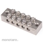 RS PRO RS Pro ground terminal block, embedded screw, 5-pole, double screw, gray