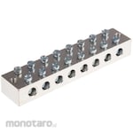 RS PRO RS Pro ground terminal block, embedded screw, 8-pos., CE (BS EN60998)