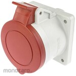 RS PRO RS Pro power connector (industrial connector), panel mount, socket, red