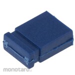 RS PRO RS Pro short link, female, straight, blue, top closed, 2 poles, 1 row, 2.54 mm pitch