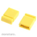 RS PRO RS Pro short link, female, straight, yellow, top closed, 2 poles, 1 row, 2.54 mm pitch