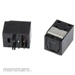 RS PRO RS Pro, fiber optic connector, jack, Toslink, black