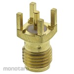 RS PRO SMA coaxial connector RS Pro, jack, straight, contact: gold-plated