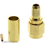 RS PRO SMA coaxial connector RS Pro, plug, straight, reverse, contact: gold-plated
