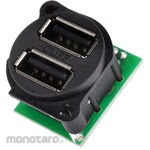 RS PRO USB connector, USB2.0, female RS Pro, number of ports: 2