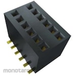 SAMTEC PCB connection socket, 24 poles, 1.27mm, 1 row, surface mount, 1 set, 37 pieces