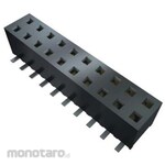 SAMTEC PCB connection socket, 4 poles, 2mm, 2 rows, through hole, 1 set, 9 pieces