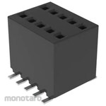 SAMTEC PCB connection socket, 6 poles, 1.27mm, 1 row, surface mount, 1 set, 450 pieces