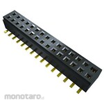 SAMTEC PCB connection socket, 6 poles, 1mm, 2 rows, through hole