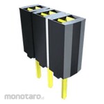 SAMTEC PCB connection socket, 6 poles, 2.54mm, 1 row, through hole