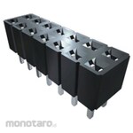 SAMTEC PCB connection socket, 7 poles, 2.54mm, 1 row, through hole