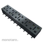 SAMTEC PCB connection socket, 8 poles, 2.54mm, 2 row, through hole, 1 set, 725 pieces