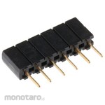 SAMTEC Samtec PCB Socket, 6-pole, 2.54mm, 1-row, Through-hole Mount