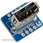 SWITCH SCIENCE USB A receptacle pitch conversion board