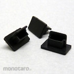 Techno Bains USB Mini-B Connector Protection Cap (Black, No Knob, Pack of 6)
