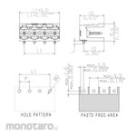 WEIDMULLER Male headers - THR Solder Connection SL-SMT 5.08HC/90 Series