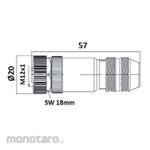 Leine Linde Connector Supply Connector M12 4p