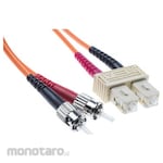 RS PRO ST to SC Duplex Multi Mode OM2 Fibre Optic Cable