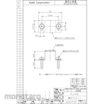 Azbil (Yamatake) Mounting bracket for DC 3-wire square proximity switch FL2 series