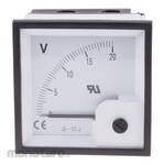 RS PRO Analog panel voltmeter RS Pro DC 20V 68mmx68mm