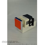 Maruyasu Dengyo Φ25 Transformer-equipped wide-angle pilot light, square, black frame, pure white LED