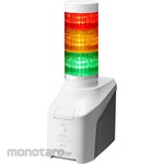 PATLITE (formerly Kasuga Electric) Voice-enabled network control signal light, 60mm diameter, 3-tier, red, yellow, green, AC adapter included