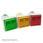 Kinogawa Pilot Rectangular Lamp with Volt Meter (Lampu Indikator)