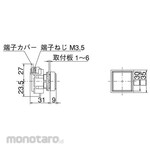 Maruyasu Dengyo 22Φ pilot wide angle all voltage black frame