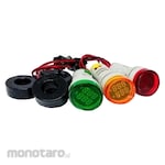 Kinogawa Pilot Lamp Round with Volt + Ampere Meter (Lampu Pilot/Lampu Indikator)
