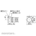 Maruyasu Dengyo 22Φ pilot flat full voltage