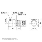 Maruyasu Dengyo 22Φ pilot flat transformer type