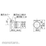 Maruyasu Dengyo 22Φ pilot round full voltage