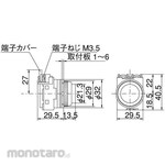 Maruyasu Dengyo 25Φ pilot flat full voltage