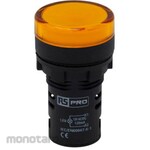 RS PRO RS PRO Pilot Lamp Indicator Light, Yellow, Round, LED