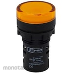 RS PRO RS PRO Pilot Lamp Indicator Light, Yellow, Round, LED