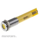 RS PRO RS PRO Pilot Lamp, 110V ac, Yellow, Mounting Hole Size: 8mm