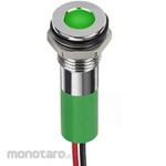 RS PRO RS PRO Pilot Lamp, 12V dc, Green, Mounting Hole Size: 8mm