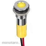 RS PRO RS PRO Pilot Lamp, 12V dc, Yellow, Mounting Hole Size: 8mm