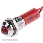 RS PRO RS PRO Pilot Lamp, 220V ac, Red, Mounting Hole Size: 8mm