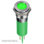 RS PRO RS PRO Pilot Lamp, 24V dc, Green, Mounting Hole Size: 14mm