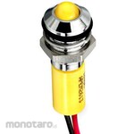 RS PRO RS PRO Pilot Lamp, 24V dc, Yellow, Mounting Hole Size: 8mm