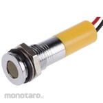 RS PRO RS PRO Pilot Lamp, 24V dc, Yellow, Mounting Hole Size: 8mm