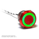 BULGIN Touch Switch Capacitive Latch NC IP68 Anodizing Red